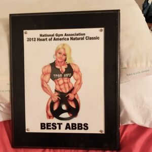 Women's Black and White Gym Association Plaque